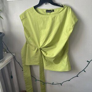 7th Avenue New York & Company Wrap side tie, Size Medium, Lime